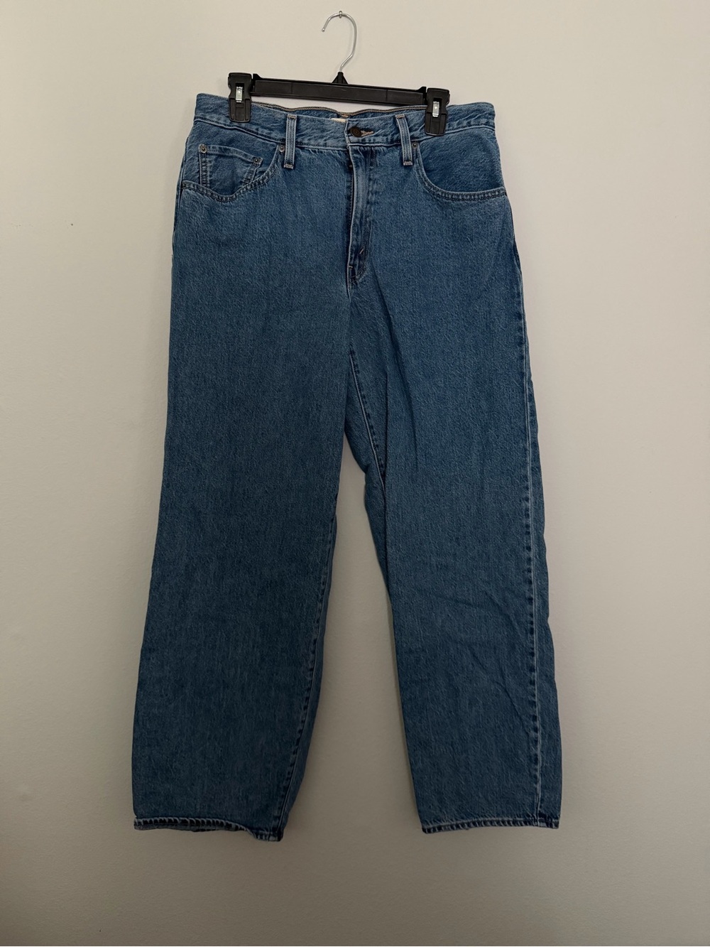 Levi’s Women’s Baggy Daddy Blue Jeans from Free People